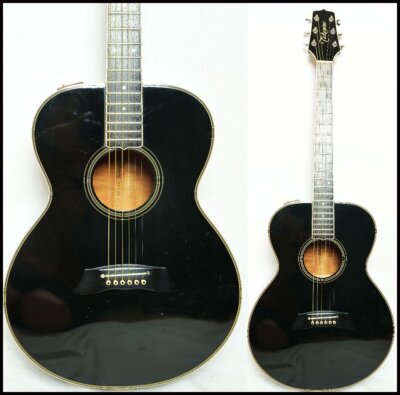 takamine エレキギター Electric Acoustic Guitar Takamine PT-105 BL Black 80s Made