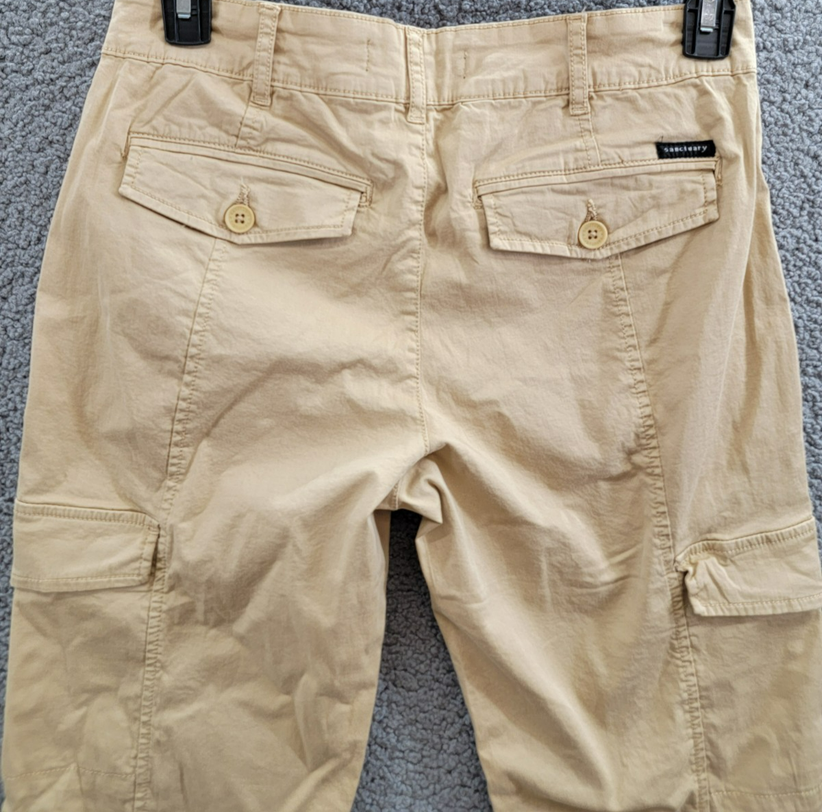 Sanctuary Rebel Cargo Pants Women's 28 True Khaki Tapered Leg Button Zip Closure - Picture 15 of 20