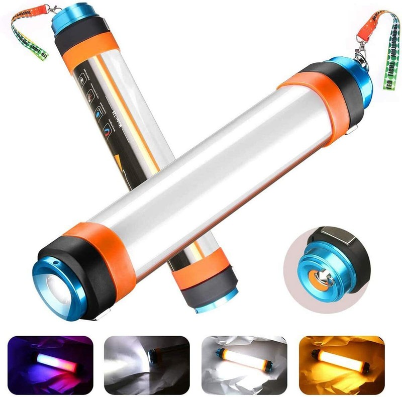 Best Waterproof Rechargeable Camping Tent Lantern Light Power USB LED