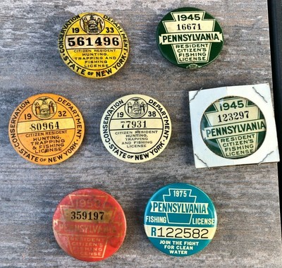 Licenses - Fishing License Pin