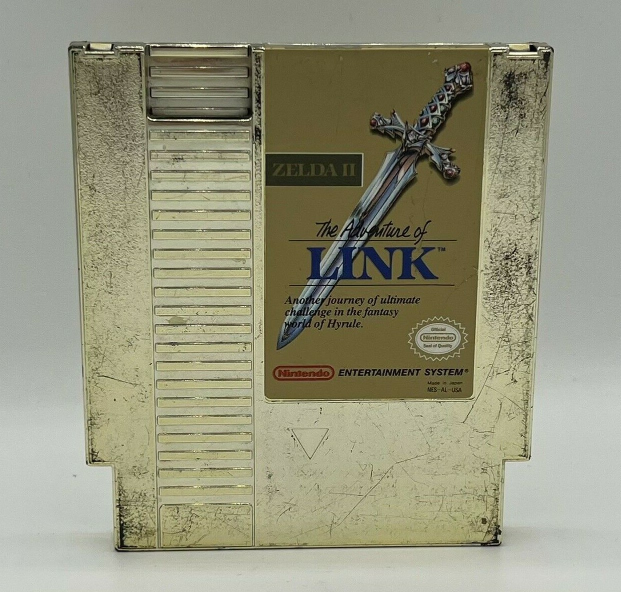NES Zelda II The Adventure Of Link Authentic Gold Cartridge NES Zelda II The Adventure Of Link Authentic Gold Cartridge