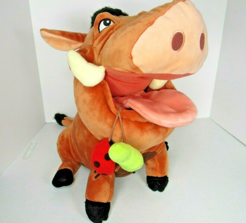 pumbaa stuffed animal with bugs