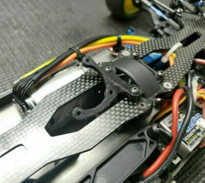 Fan Mount Upgrade Team Associated B44.2, B44.3 4wd Buggy Motor Cooling 30x30mm