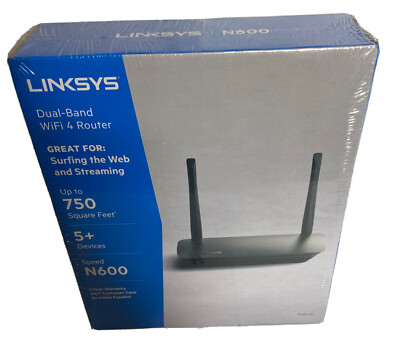 Linksys E2500-4B N600 Dual-Band Wi-Fi Router