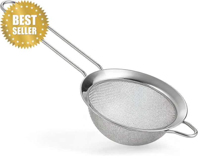 Fine Mesh Strainers for Kitchen Sieve Sifter with Handle Small Strainer Fine Mes