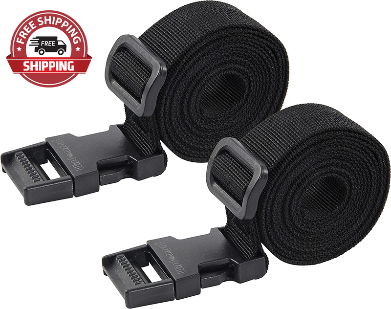 Luggage Strap, 2 Pcs Heavy Duty Utility Strap with Quick Release Buckle for Back