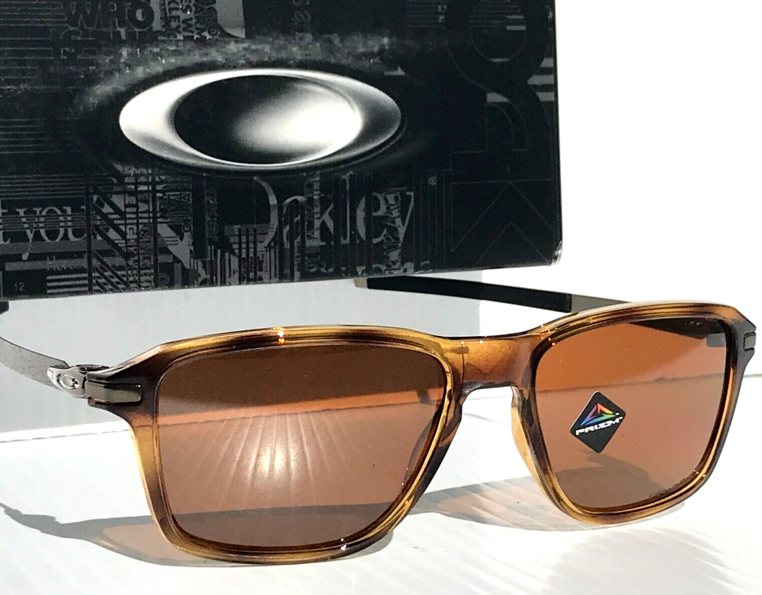 Oakley WHEEL HOUSE Brown Tortoise POLARIZED PRIZM Tungsten