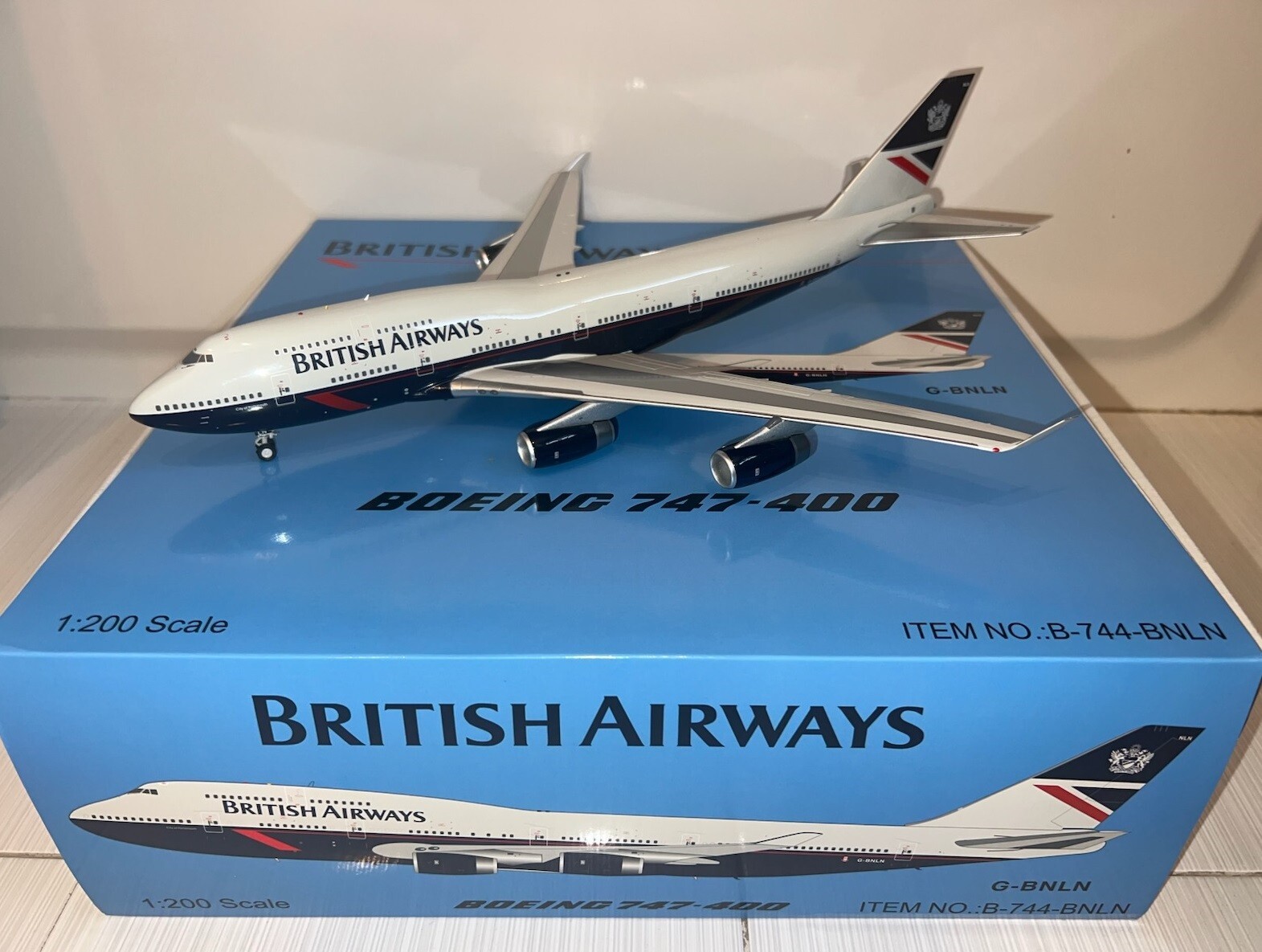 British BOAC 747-400 1/200 ブリティッシュ 1/200 B747-400 ブリティッシュ G-BYGB ［IF-747-11-001］ イン