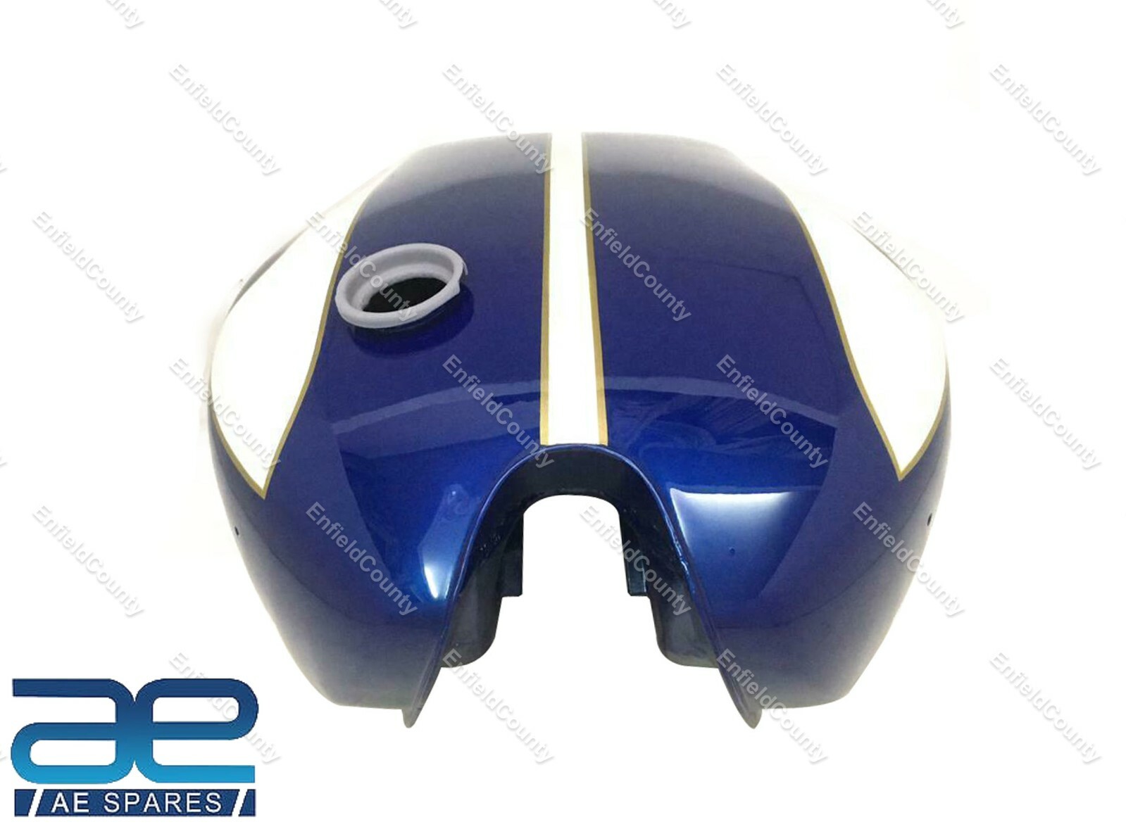 Fits Triumph T160 Trident Blue And Cream Painted Fuel Petrol Gas Tank