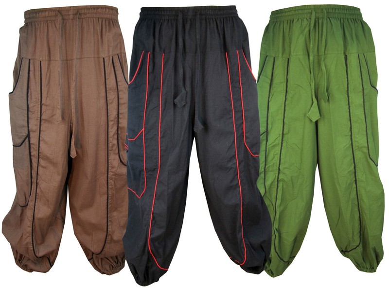 Брюки Men's Baggy Cotton Plain Lounge 
