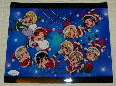 J Michael Tatum France Hetalia Axis Powers Signed 8x10 Photo Auto Chibi JSA
