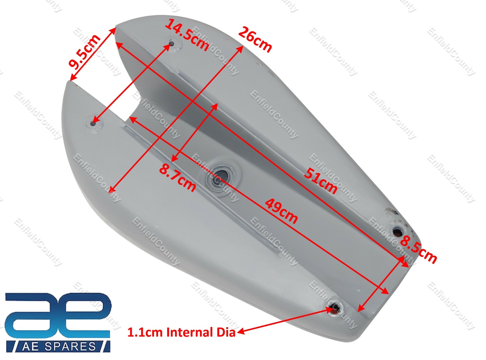 Fuel Petrol Gas Tank Steel Primer Coated Fits for Triumph T140 Bikes 