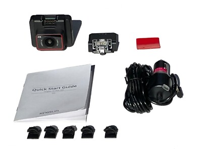 KingSlim D5 4K Front Dash Cam with WiFi & GPS - Black