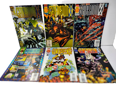 Generation X Volume 1 Issues 1 2 3 4 5 6 Marvel Comics 1994 - 1995 Lot of 6