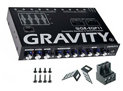 Gravity GR-EQP11 Car Audio Equalizer 1/2Din Sound Processor Bass Maximizer