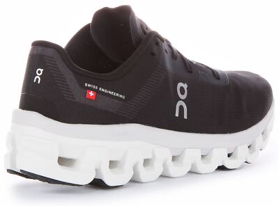Pre-owned On Running Cloudflow 4 Mens Sneaker Black White Size Us 6 - 13