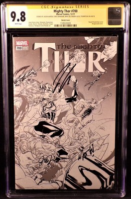MIGHTY THOR #700 CGC SS 9.8 X4 1:100 VARIANT HELA LOKI AVENGERS LOVE & THUNDER