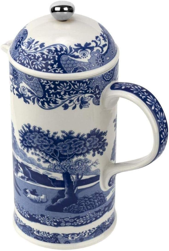 Blue Italian French Press | 28-Ounce Capacity | Espresso, Coffee, and Tea Maker