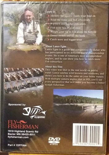 FLY FISHERMAN NYMPHING FOUNDATIONS Lance Egan. Trout DVD New!!!