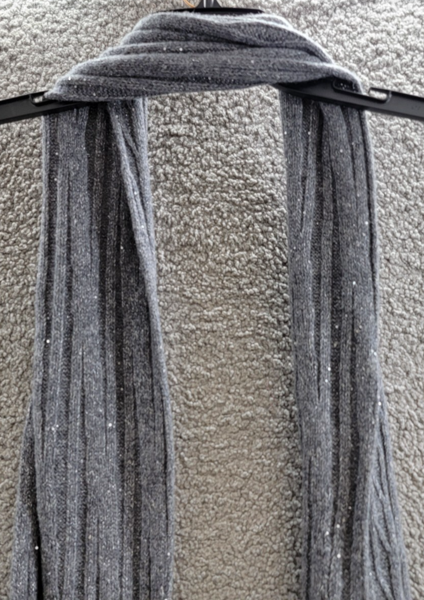Adrienne Landau Wool The Lyla Scarf Women's One Size Storm Front - Picture 3 of 13
