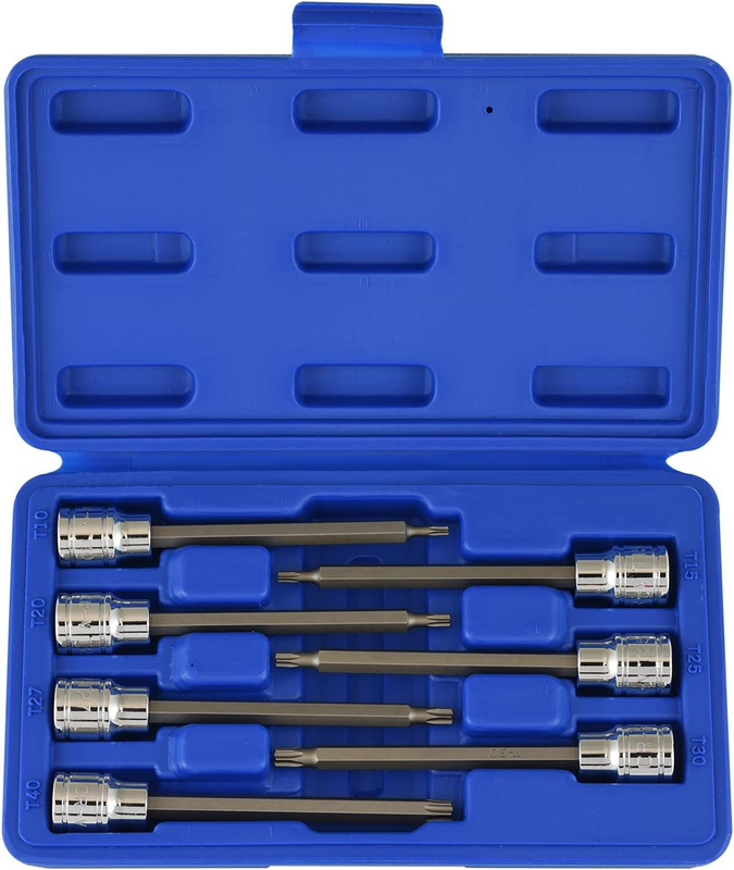 NEIKO 10071A 13-Piece Torx Bit Socket Set, S2 and Cr-V Steel, 1/4-Inch, 3/8-Inch