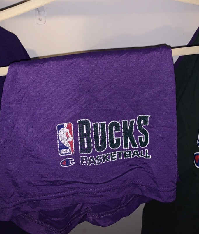 Mens Vintage Team Issue Milwaukee Bucks Shorts Champion ...