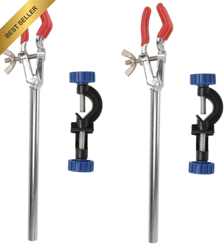 2Sets Flask Clip Clamp Laboratory Flask Clamp Stand Clips Heavy Duty for Scienti