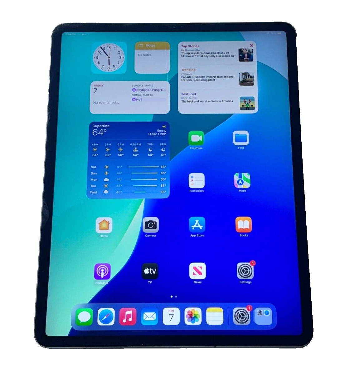 iPad Pro (第4世代) 12.9インチ 256GB iPad Pro 12.9第4世代 256GB Wi-Fi+Cellular : 整備済み