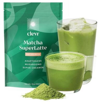  Matcha Green Tea Powder, Oat Milk Instant Latte Mix with Organic Matcha, A