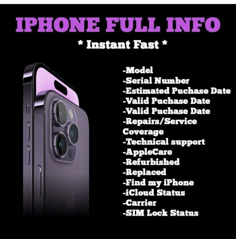 Check iPhone IMEI, Find My iPhone, Sim Lock, iCloud,  Carrier in 5 minutes