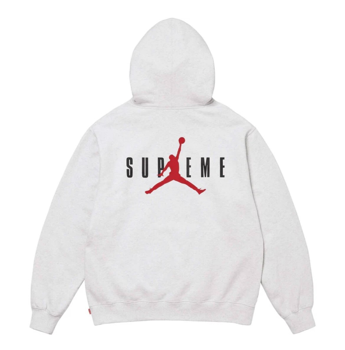 Pre-owned Supreme Jordan Hooded Sweatshirt Ash Grey Xl In Hand In Gray