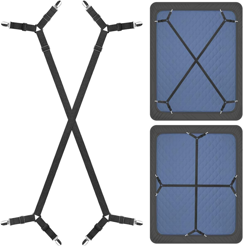 Sheet Suspenders Clips, Bed Sheet Straps Mattress Sheet Hold