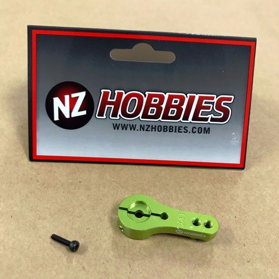NZHOBBIES NZ0154GR Aluminum Servo Horn 24T (GREEN) : Hitec Servos