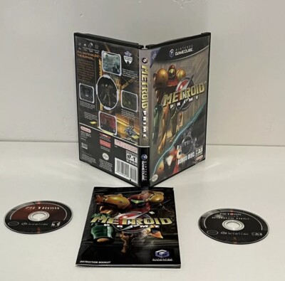 Metroid Prime and Bonus Echoes Disc (Nintendo GameCube 2004) CIB Complete