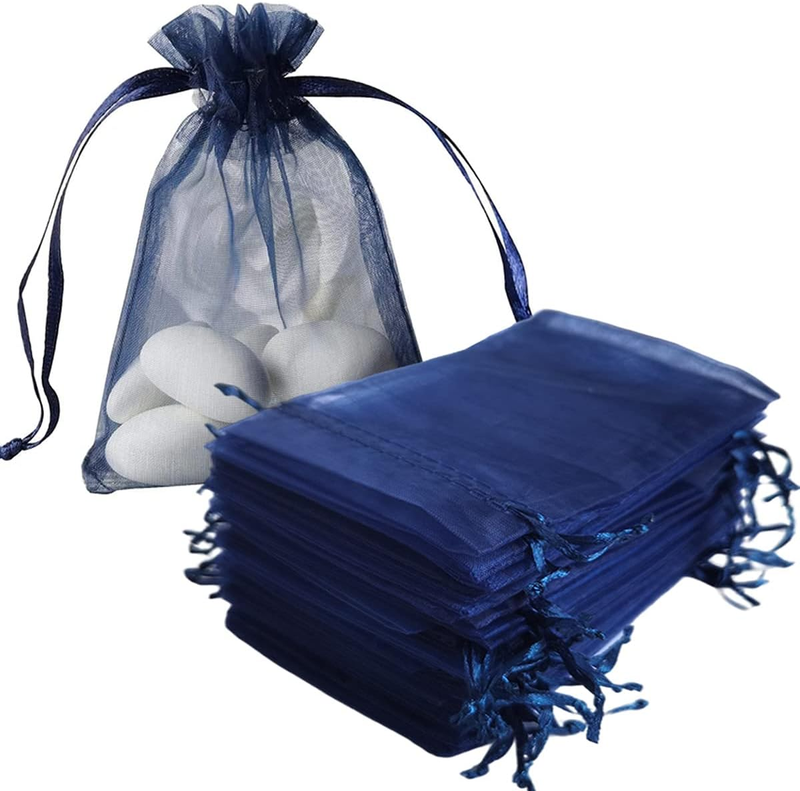 5X7 Inch Organza Gift Bags with Drawstring for Jewelry,Candy,Bracelets Set of 50