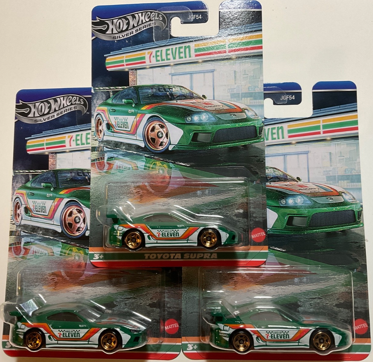 2025 Hot Wheels Silver Series 7 Eleven Toyota Supra Green of