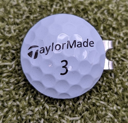 TaylorMade Real Golf Ball Marker With Magnetic Hat Clip Tour Response Tp5...