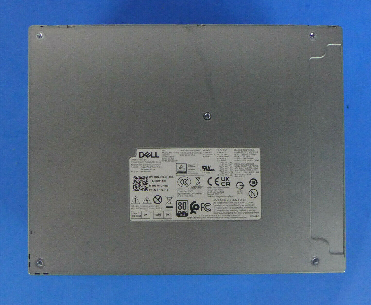 Alienware Aurora R10 R11 R12 1000W Power Supply H1000EGM-00 Alienware Aurora R10 R11 R12 1000W Power Supply H1000EGM-00