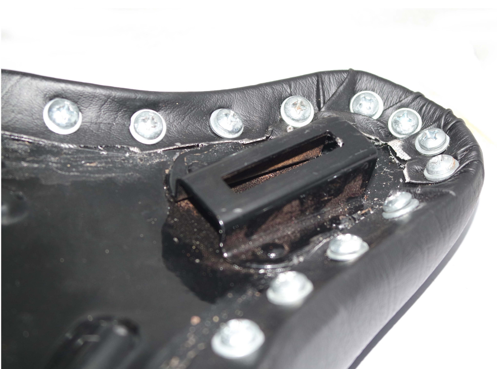 Fits Harley Sportster Chopper Bobber Custom Leatherette Deep Dish Solo Seat  