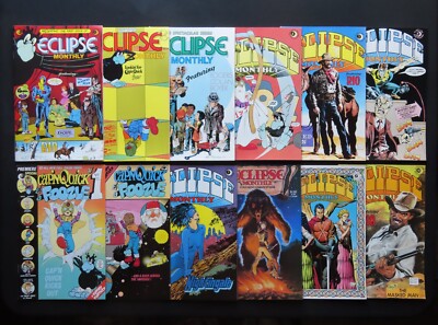 Eclipse Monthly 1 2 3 4 5 6 7 8 9 10 + Cap'n Quick & a Foozle 1-2 (1983-85) VF