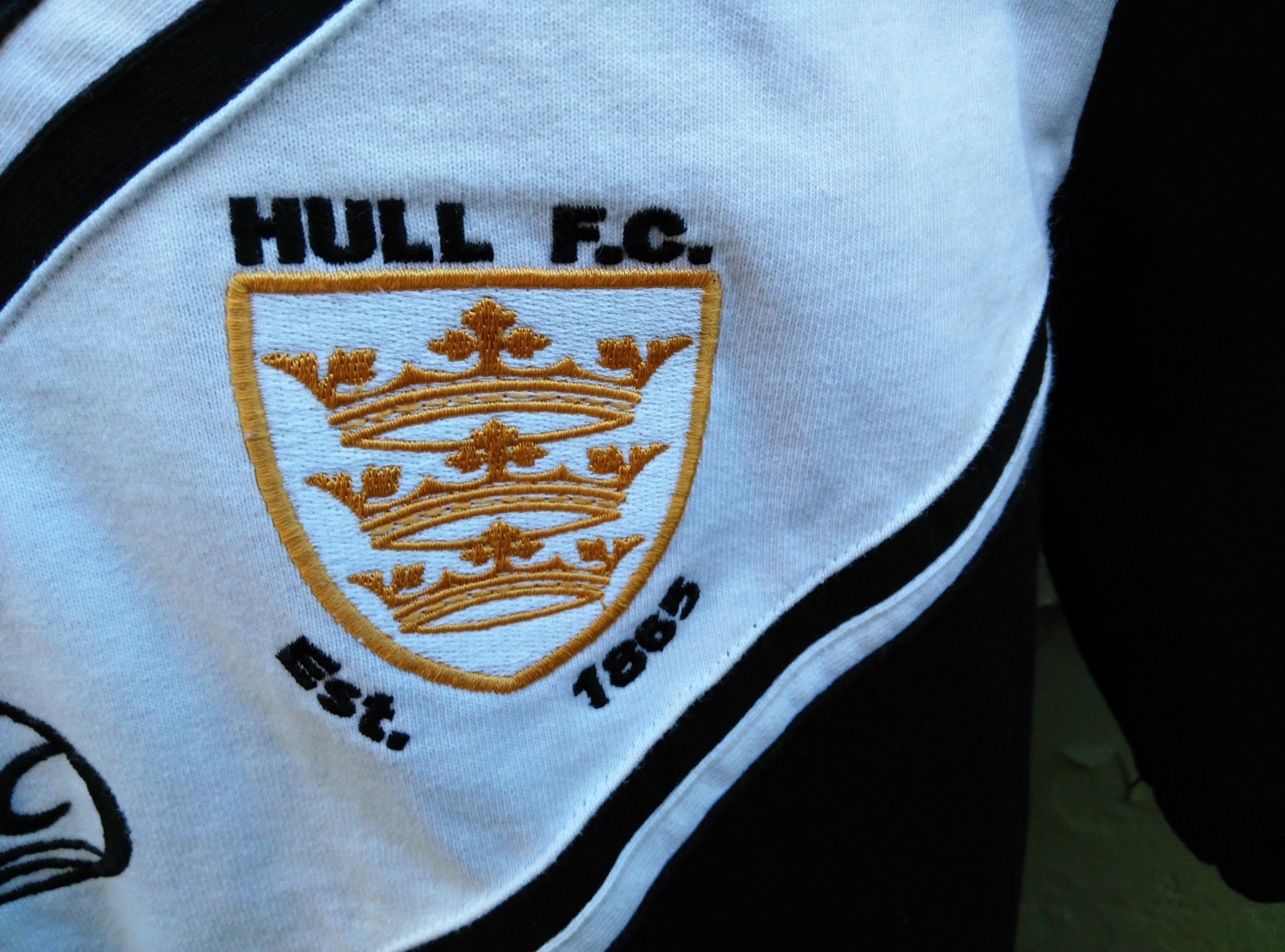 Official Hull FC 2010 Home Rugby Jersey Men's Size Large in Black