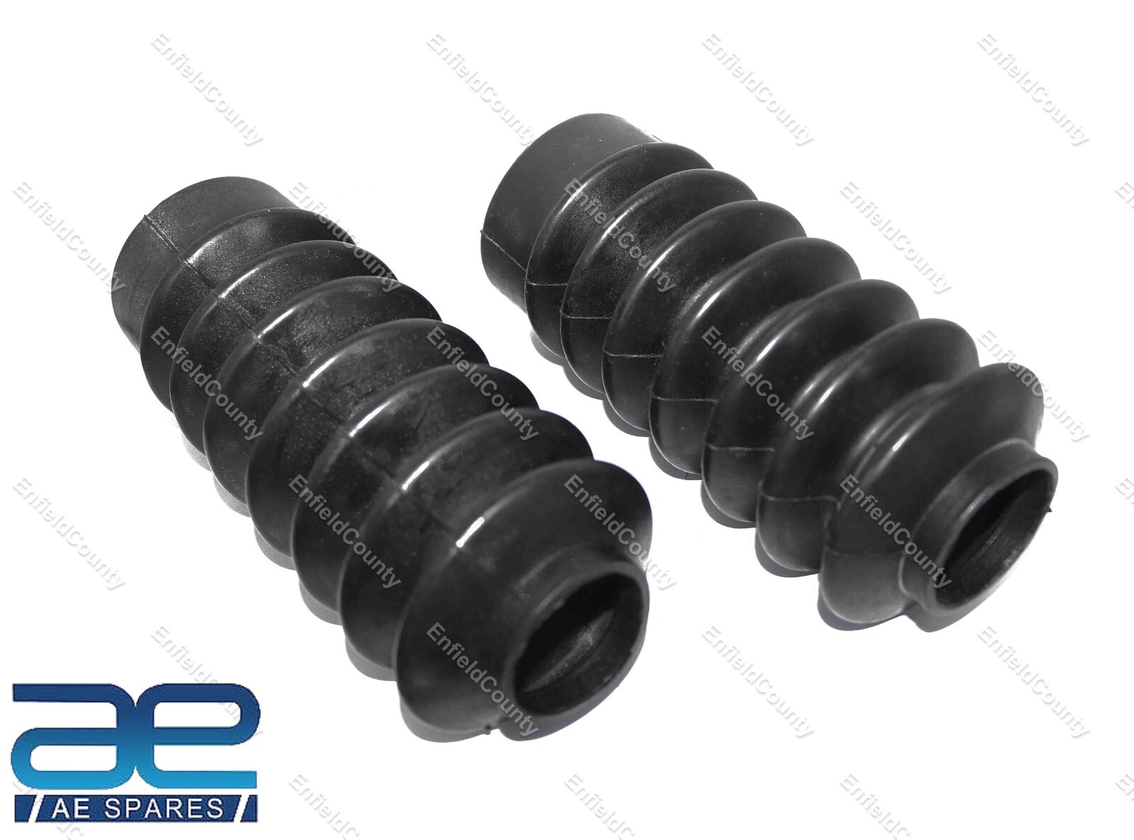 5 X Pair Front Fork Gaiter Rubber 39mm Fork Boots Cover For Harley Bikes 