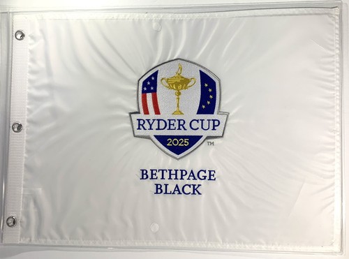 2025 Ryder Cup Flag Bethpage black golf NY embroidered pga new