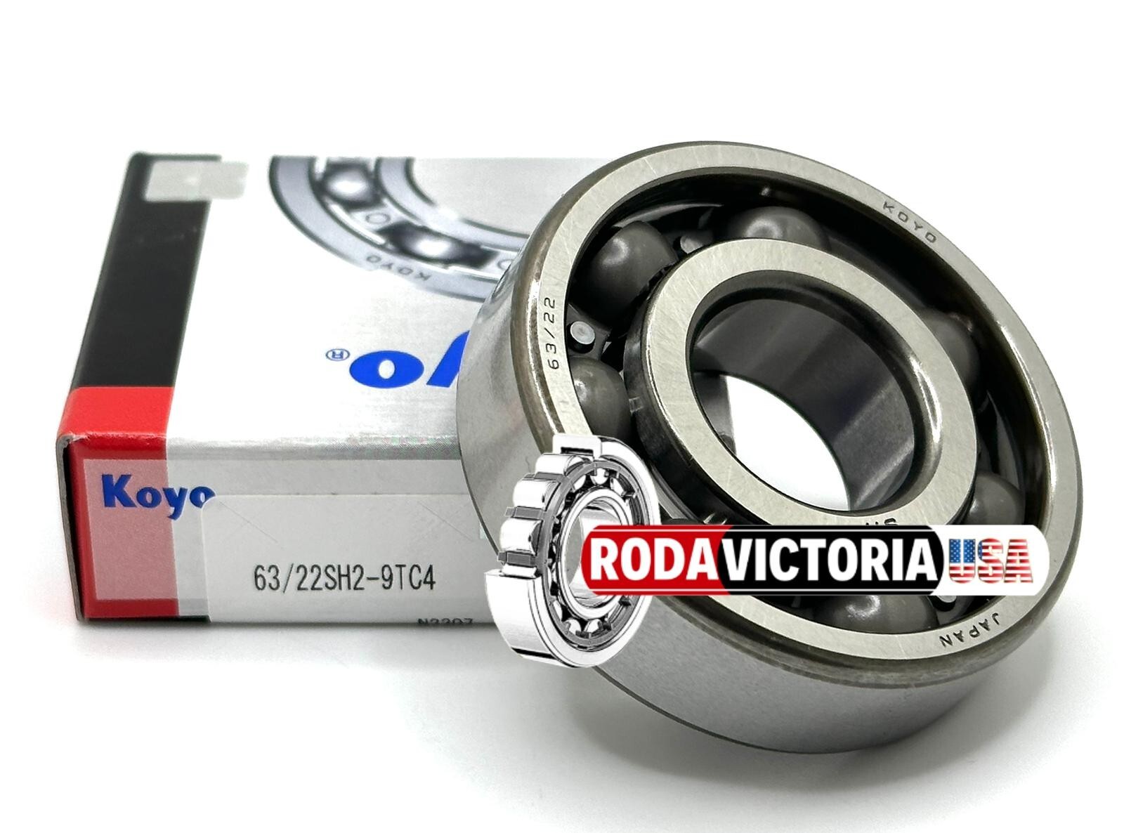 KOYO 63/22 SH2-9TC4 CRANKSHAFT BALL BEARING 22x56x16 93306