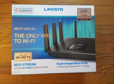 NEW LINKSYS EA9500 AC5400 MAXSTREAM WiFi TRIBAND Wireless Router MU MIMO