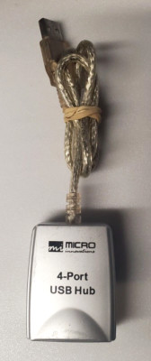 Micro Innovations  4-Ports External USB Hub - USB204N -= Used / Tested !