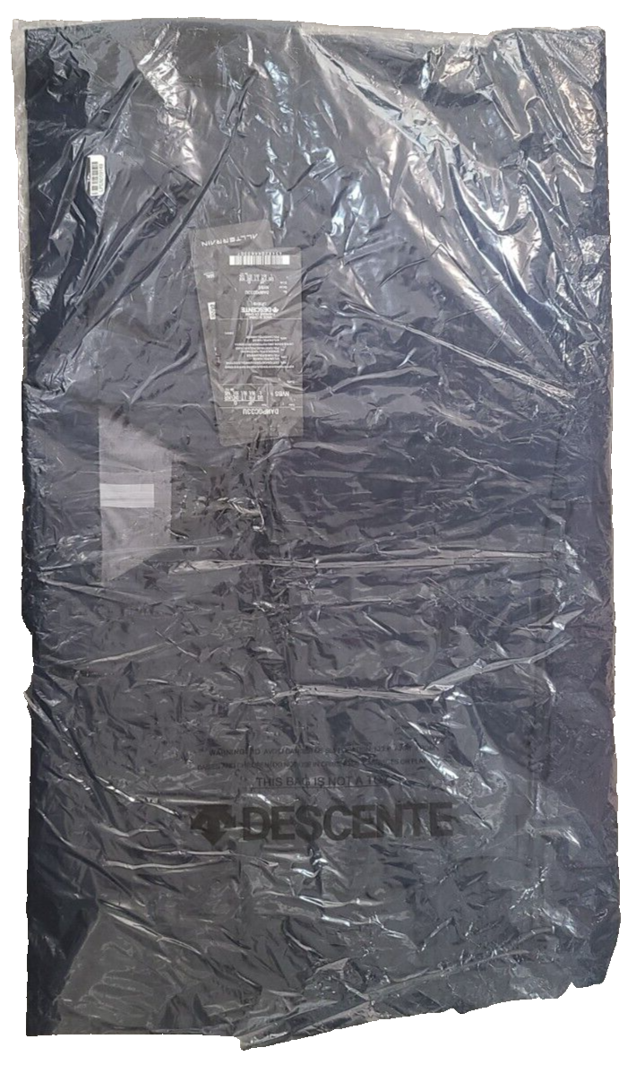 Pre-owned Descente Allterrain Mens' Size Large Navy Sun Shield Hard Shell Bal Collar Coat In Blue