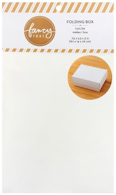 American Crafts Folding Gift Boxes-White