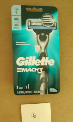 Gillette Mach3  Razor 1 Handle and 1 Cartridge 3 Blades New C16
