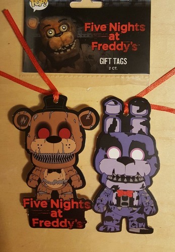 Five Nights at Freddy's FNAF Gift Tags Nightmare Freddy